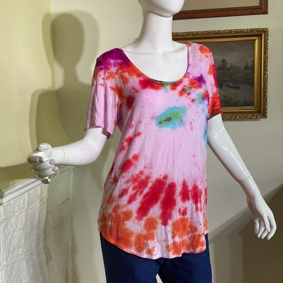 Babaton Ultra Soft Tie Dye Short Sleeve T-Shirt - Picture 4 of 14